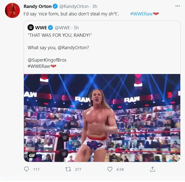 Randy orton tweet 24 may 2021